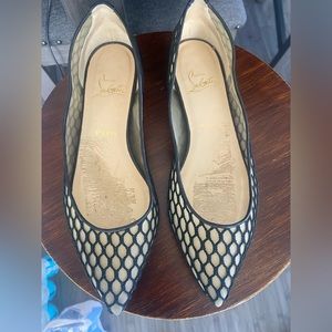 Christian Louboutin black flats